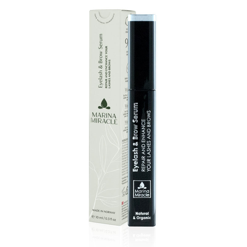The eyelash and brow serum is manufactured in Norway/Scandinavia and is award winning.
