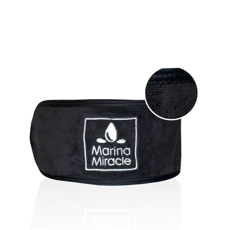 Marina Miracle head band is perfect for using with facial masks or when you cleanse your face