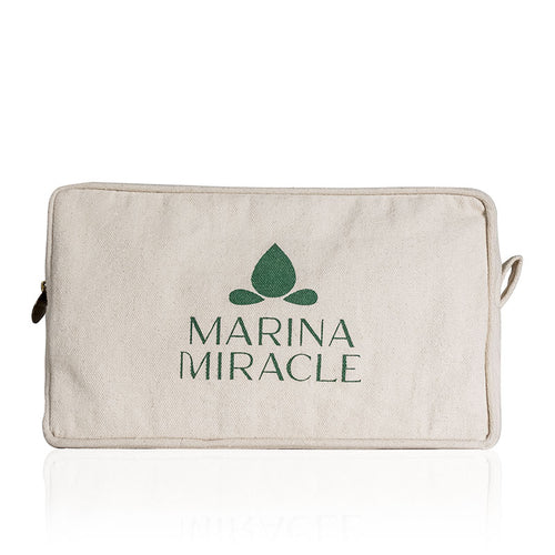 Natural cotton Marina Miracle makeup bag